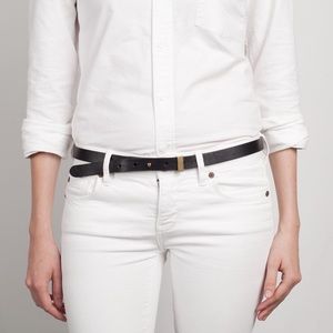 Everlane High Low Belt - Black (small)